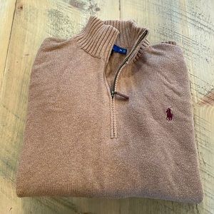 Polo by Ralph Lauren Cotton Quarter-zip Sweater size medium